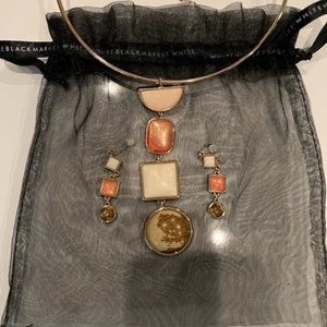 White House Black Market necklace and earring set